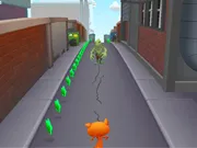 Angry Cat Run Zombies Alley
