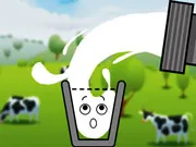 Happy Milk Glass